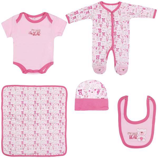 ست لباس نوزاد مای لیتل بیبی مدل 46437 بسته 5 عددی، My Little Baby 46437 Baby Clothing Set Pack Of 5