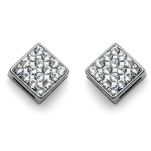 گوشواره کریستال الیور وبر مدل مربع 001-9634، Oliver Weber 9634-001 Quad Crystal Earring