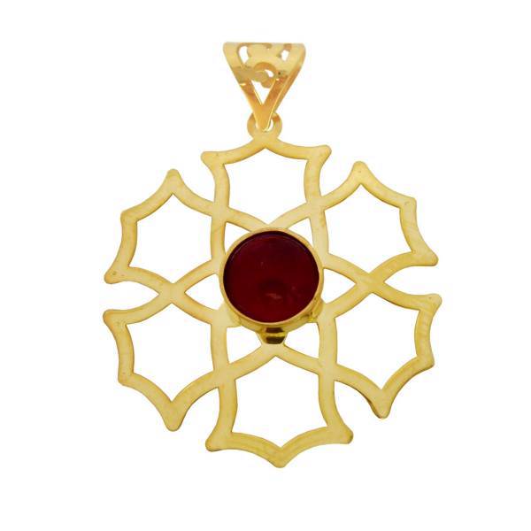 آویز گردنبند طلا 18 عیار شانا مدل N-SG78، Shana N-SG78 Gold Necklace Pendant Plaque