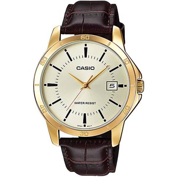 ساعت مچی عقربه‌ ای کاسیو مدل MTP-V004GL-9AUDF مناسب برای آقایان، Casio MTP-V004GL-9AUDF For Men