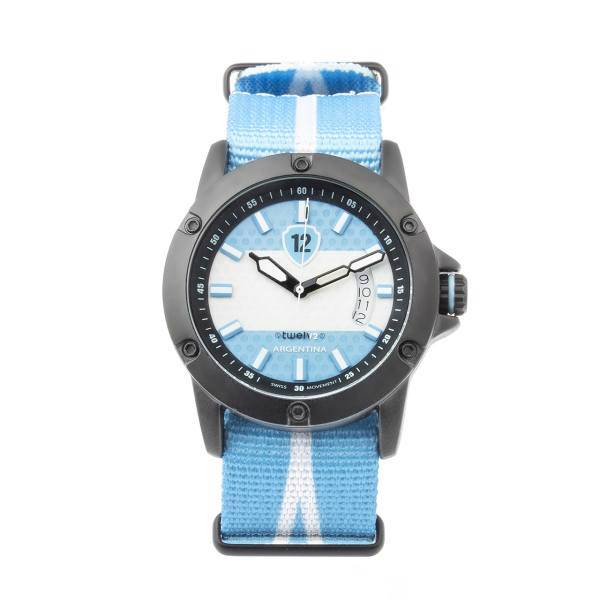 ساعت مچی عقربه ای توولو طرح پرچم آرژانتین 1، Twelve Argentina1 Flag Sport Watch