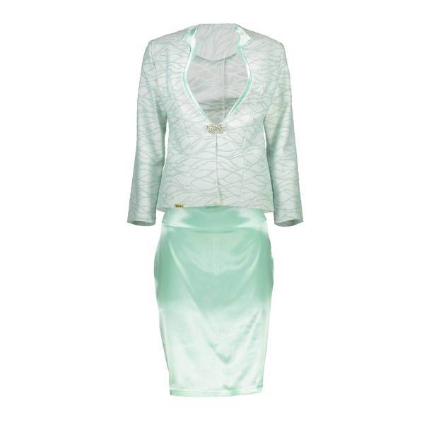 کت و دامن زنانه آریسفا مدل 129، Arisfa 129 Coat And Skirt For Women