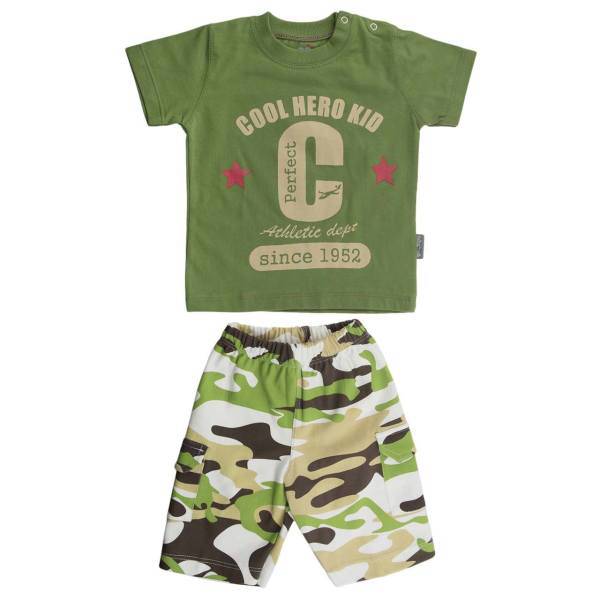 ست لباس پسرانه آدمک مدل 1672002G، Adamak 1672002G Baby Boy Clothing Set