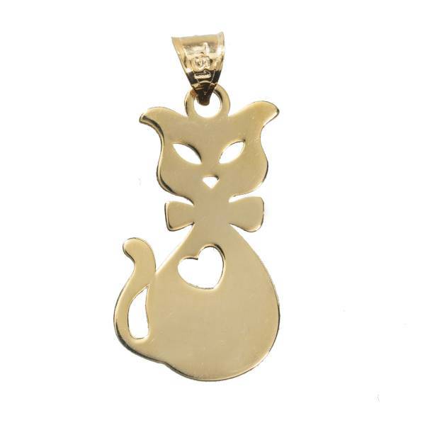 آویز گردنبند طلا 18 عیار رزا مدل N093، Rosa N093 Gold Necklace Pendant Plaque