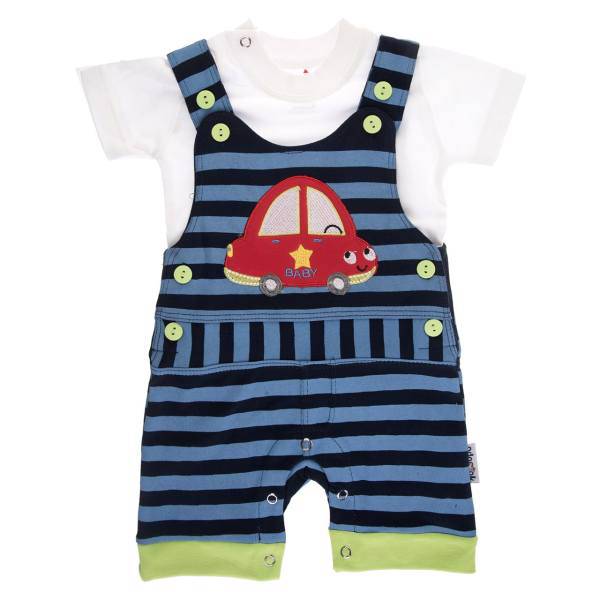 ست لباس پسرانه آدمک مدل 2103001NB، Adamak 2103001NB Baby Boy Clothing Set