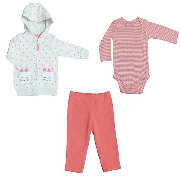 ست لباس دخترانه کارترز مدل 494، Carters 494 Baby Girl Clothing Set