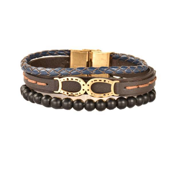 دستبند چرمی کهن چرم مدل BR145-15، Kohan Charm BR145-15 Leather Bracelet