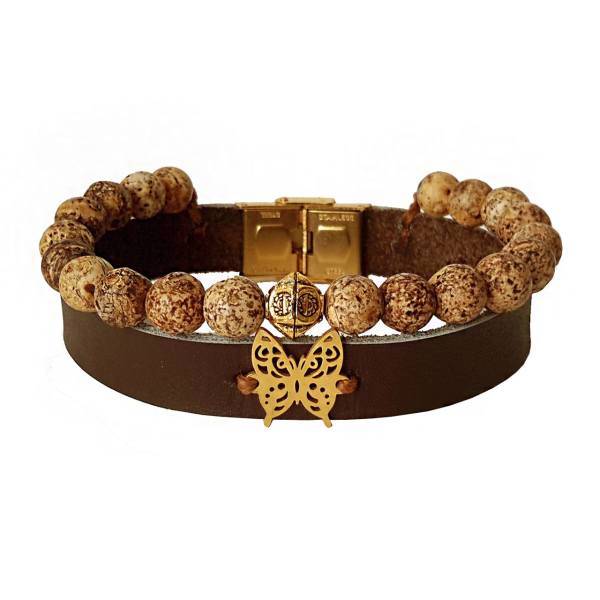 دستبند مانی چرم مدل BL-118، Mani Leather BL-118 Bracelet