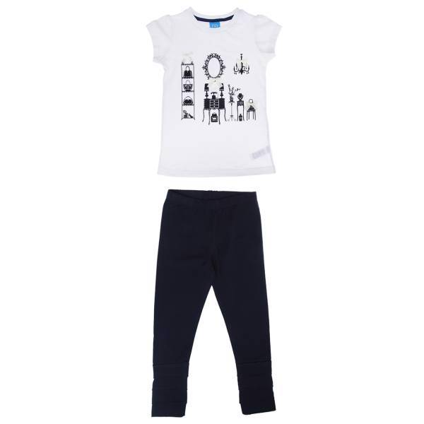 ست لباس دخترانه بنو بنت مدل L028W، Beno Bent L028W Girls Clothes Set