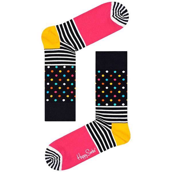 جوراب هپی ساکس مدل Stripes And Dots، Happy Socks Stripes And Dots Socks