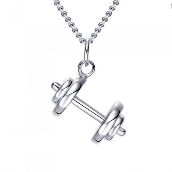 گردنبند گالری شمرون طرح دمبل کد 13623