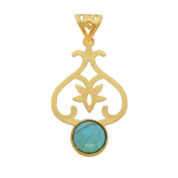 آویز گردنبند طلا 18 عیار شانا مدل N-SG74، Shana N-SG74 Gold Necklace Pendant Plaque