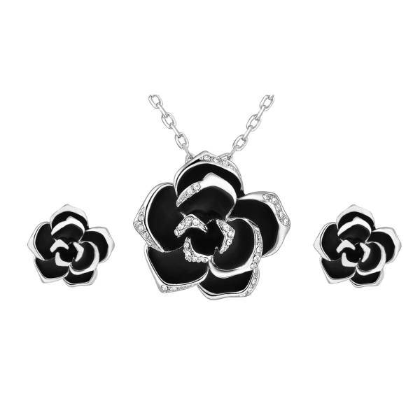 نیم ست ایزابلا مدل رز سیاه، Izabella Black Rose Half Set