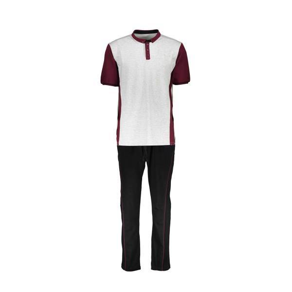 ست پلو شرت و شلوار مردانه رویین تن پوش مدل 698، Rooeentanpoosh 698 Polo-Shirt And Pants Set For Men