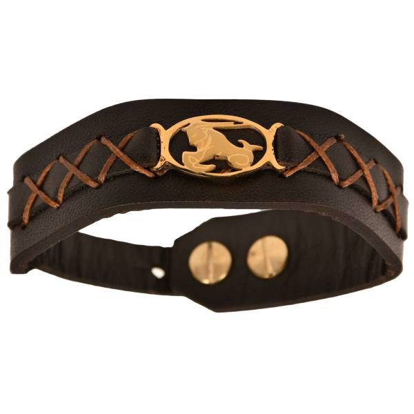 دستبند چرمی کهن چرم طرح تولد دی مدل BR63-10، Kohan Charm BR63-10 Leather Bracelet