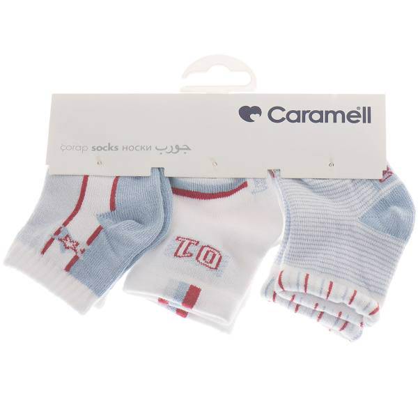 جوراب کارامل مدل 1238-BM بسته 3 عددی، Caramell 1238-BM Socks Pack of 3