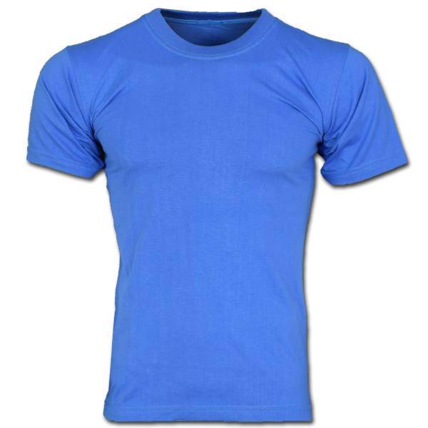 تیشرت یقه گرد مردانه آبی مدل Nili02