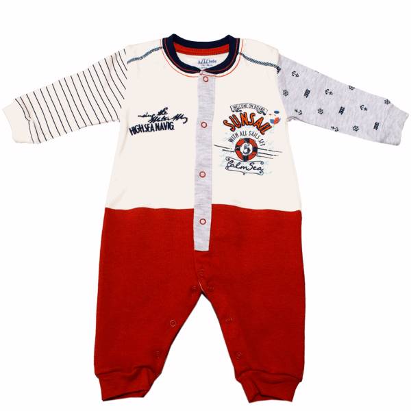 لباس سرهمی عزیز به به مدل 6454، Azizi Bebe 6454 Patch Clothes