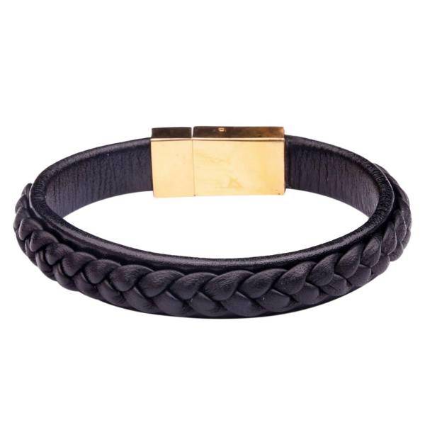 دستبند چرمی آتیس کد I2100BLACK، Atiss I2100BLACK Leather Bracelet