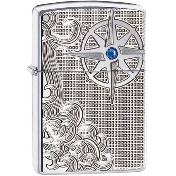 فندک زیپو مدل Luxury Waves کد 28809، Zippo Luxury Waves 28809 Lighter