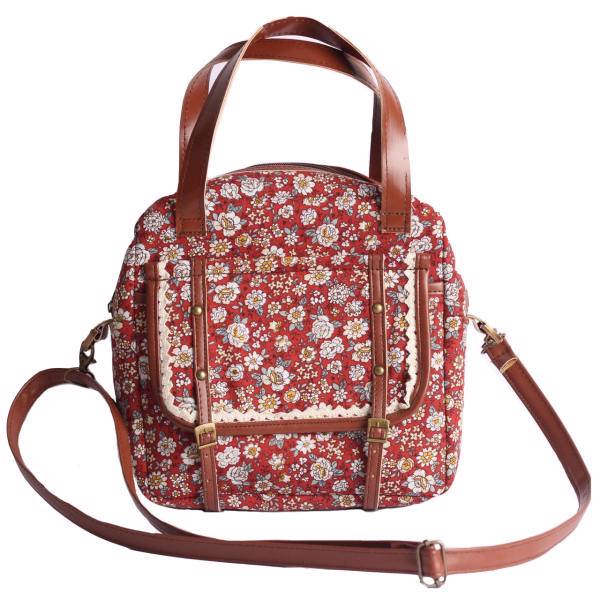 کیف دستی طرح گلدار کد 02