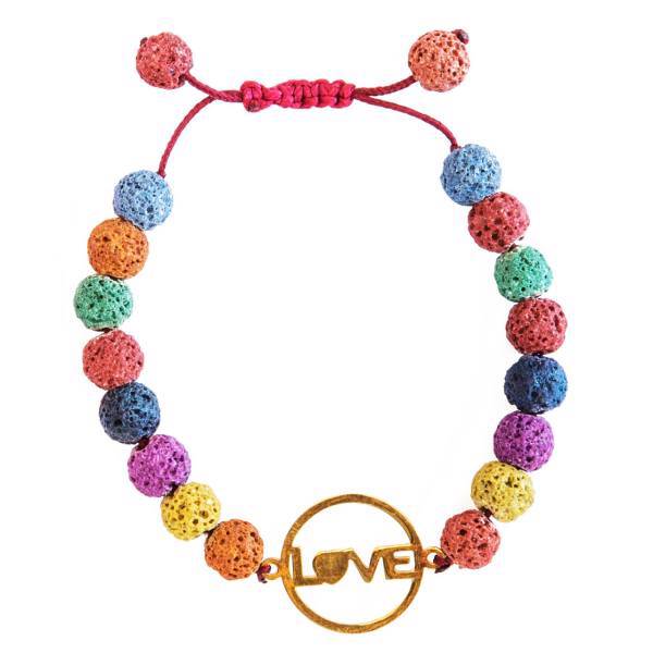 دستبند نوژین مدل لاوا رنگارنگ، Nojin Colorful Lava Bracelet