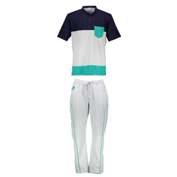 ست پلو شرت و شلوار مردانه رویین تن پوش مدل 1200، Rooeentanpoosh 1200 Polo-Shirt And Pants Set For Men