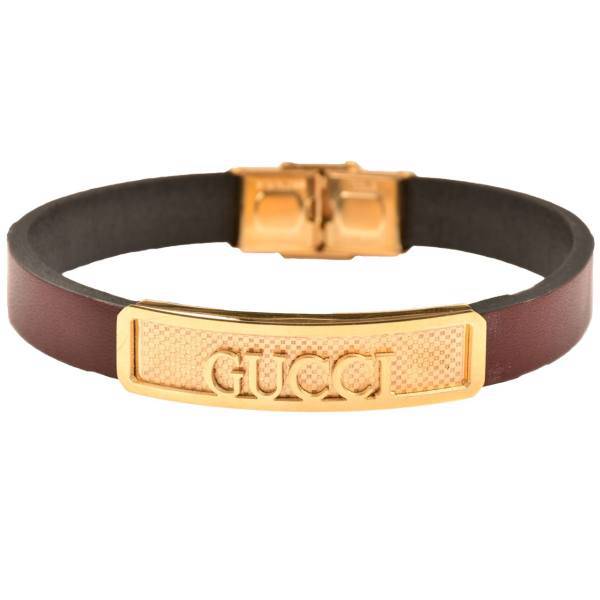 دستبند چرمی کهن چرم طرح گوچی مدل BR99-16، Kohan Charm Gucci BR99-16 Leather Bracelet