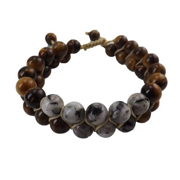 دستبند چشم ببر و جاسپر جواهرات پرشیا مدل آیسل