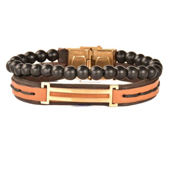 دستبند چرمی کهن چرم مدل BR168-17، Kohan Charm BR168-17 Leather Bracelet