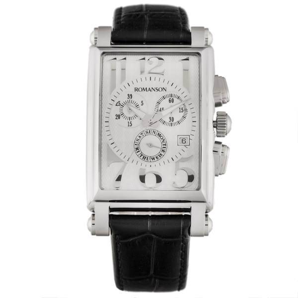 ساعت مچی عقربه ای مردانه رومانسون مدل TL6599HM1WAS2W، Romanson TL6599HM1WAS2W Watch For Men