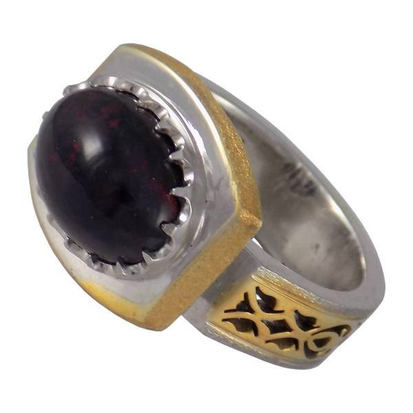 انگشتر نقره تاج گوهر مدل TG206