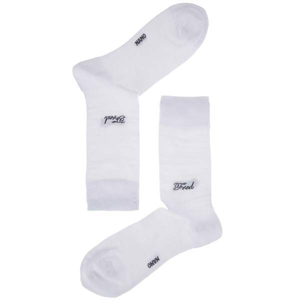 جوراب مردانه فرد مدل Nano White، Fred Nano White Socks For Men