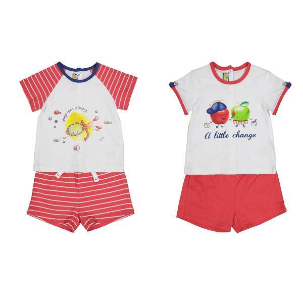 ست تی شرت و شلوارک دحترانه مایورال مدل MA 1634052 بسته 2 عددی، Mayoral MA 1634052 T-Shirt And Short For Girls Pack Of 2