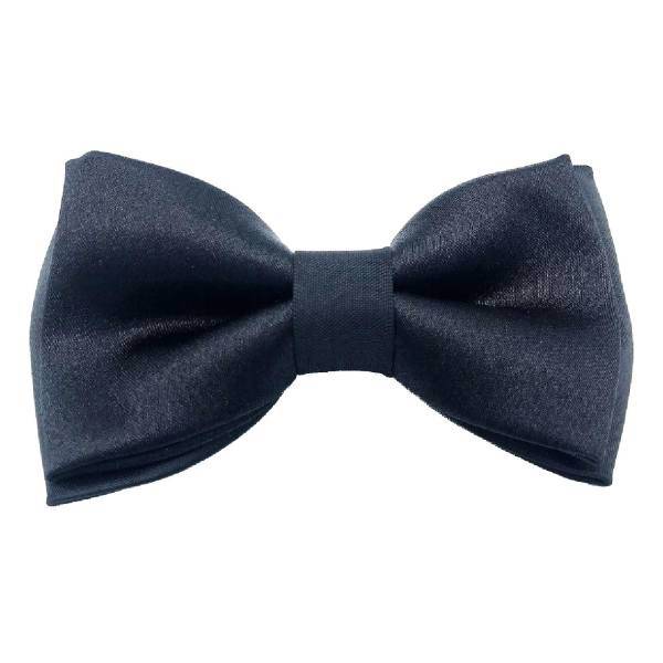 پاپیون ساتن ساده هکس ایران مدل PS-BLK BRAQ، Hextie Simple Matte Black Satin Bowtie