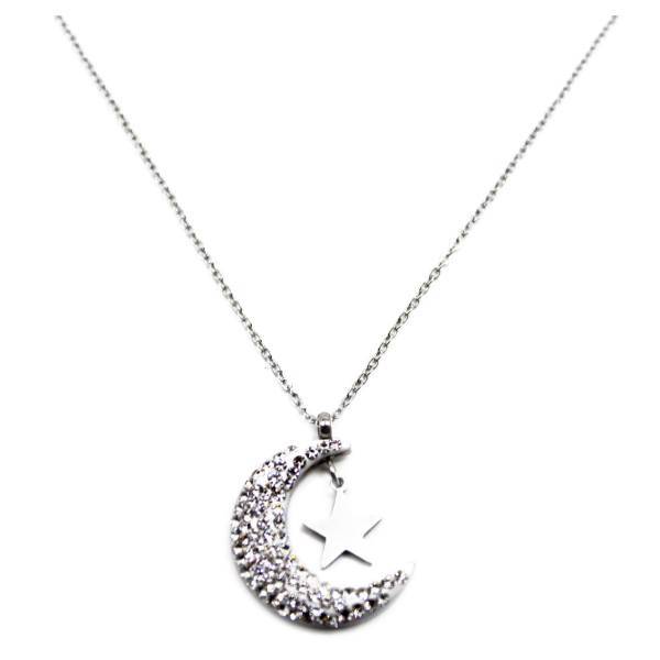 گردنبند کیدتونز مدل ماه و ستاره کد KBG-008