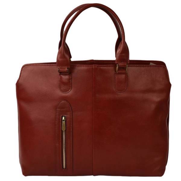 کیف دستی چرم طبیعی کهن چرم مدل V150، Kohan Charm V150 Leather Hand Bag