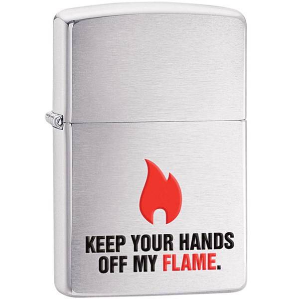 فندک زیپو مدل Keep Your Hands Off کد 28649، Zippo Keep Your Hands Off 28649 Lighter