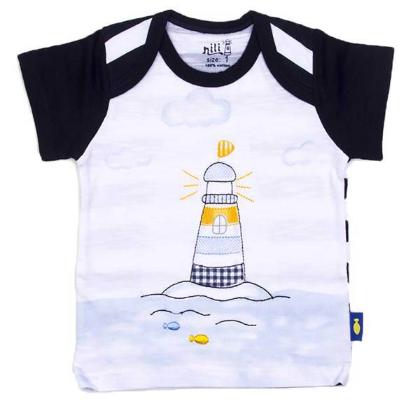 تی شرت آستین کوتاه نوزادی نیلی مدل Lantern، Nili Lantern Baby T-Shirt With Short Sleeve