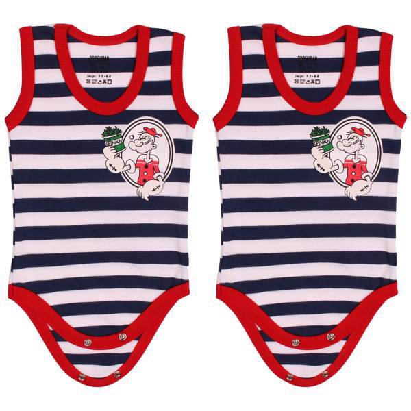 ست زیر دکمه دار رکابی پوشیران مدل Sailboat بسته 2 عددی، Pooshiran Sailboat Under Button Singlet Set Pack Of 2