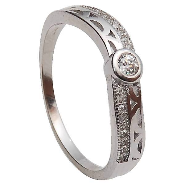 انگشتر نقره شهر جواهر مدل SJ-SR033، Shahrejavaher SJ-SR033 Silver Ring