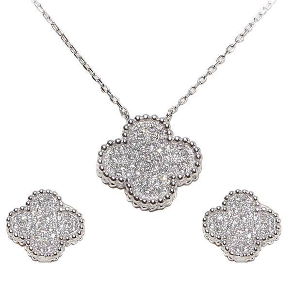 نیم ست نقره شهر جواهر مدل SJ-ZSE025، Shahrejavaher SJ-ZSE025 Silver Half Set