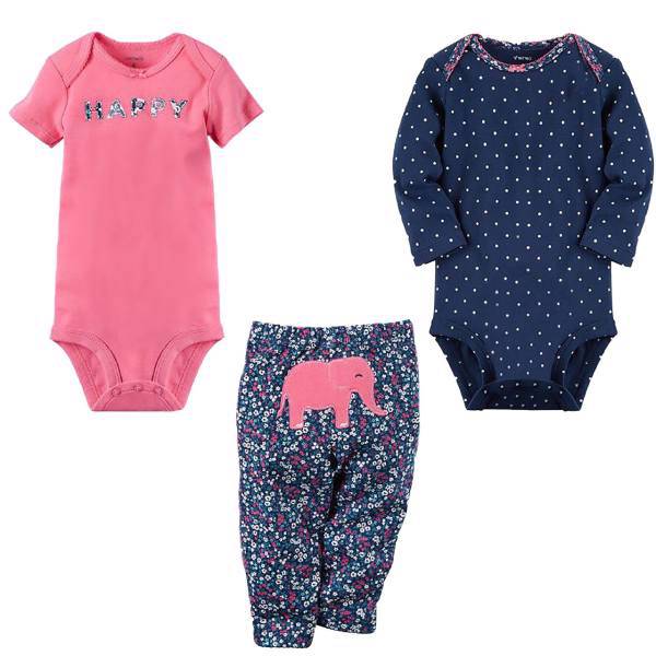 ست لباس دخترانه کارترز مدل 4850، Carters 4850 Girl Clothing Set