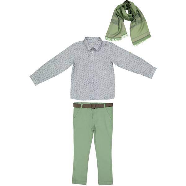 ست لباس پسرانه منا رزا مدل 15180، Monna Rosa 15180 Baby Boy Clothing Set