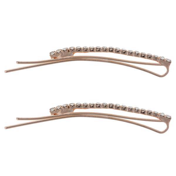 سنجاق سر مارنا گالری مدل B689 Roz Gold بسته دو عددی، Marena Gallery B689 Gold Hairpin Pack of 2