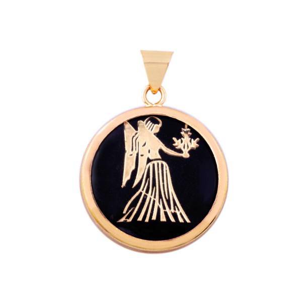 آویز گردنبند طلا مرجان مدل 015، Mrajan 015 Gold Necklace Pendant Plaque