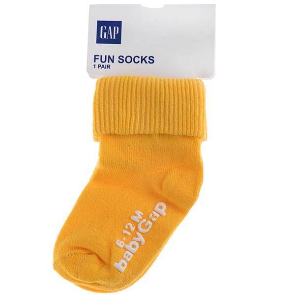 جوراب گپ طرح زرد، Gap Yellow Fun Socks