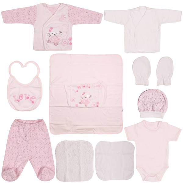 ست لباس نوزاد سی سیم بی بی مدل Hello Kity بسته 10 عددی، Ciccim Baby Hello Kity Baby Clothing Set Pack Of 10
