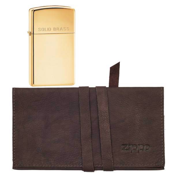 ست فندک زیپو مدل 1654 و کیف سیگار پیچ زیپو، zippo 1654 with smok bag