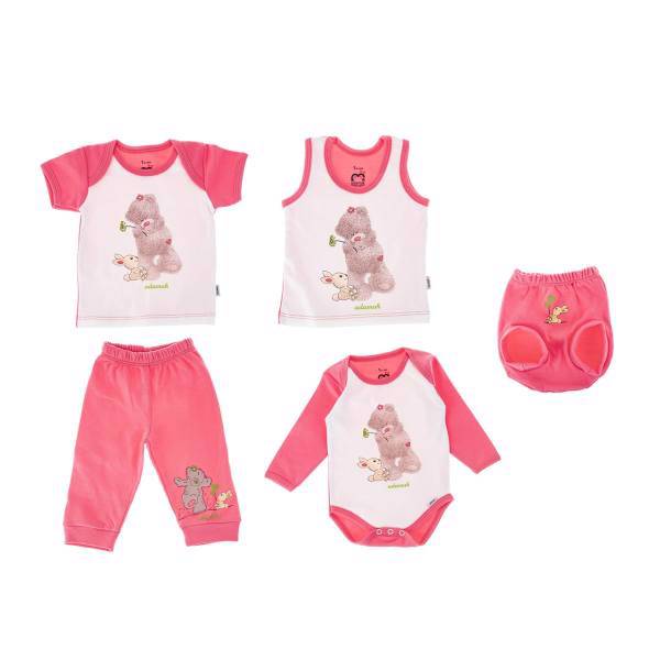 ست لباس نوزادی آدمک مدل 931001، Adamak 931001 Baby Clothes Set